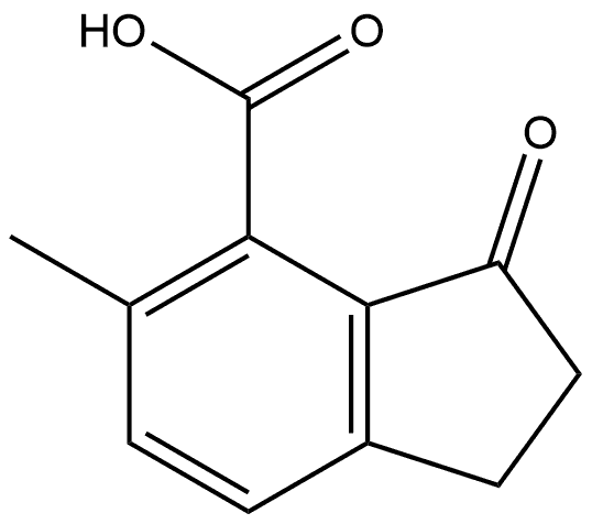 5-甲基-3-氧代-2,3-二氢-1H-茚-4-羧酸 结构式