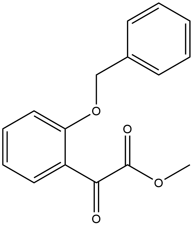 Methyl α-oxo-2-(phenylmethoxy)benzeneacetate 结构式