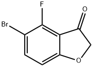 5-溴-4-氟-1-苯并呋喃-3-醇 结构式