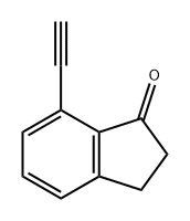 7-乙炔基-2,3-二氢-1H-茚-1-酮 结构式