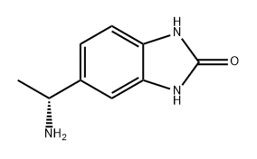(R)-5-(1-氨基乙基)-苯并咪唑-2(3H)-酮 结构式