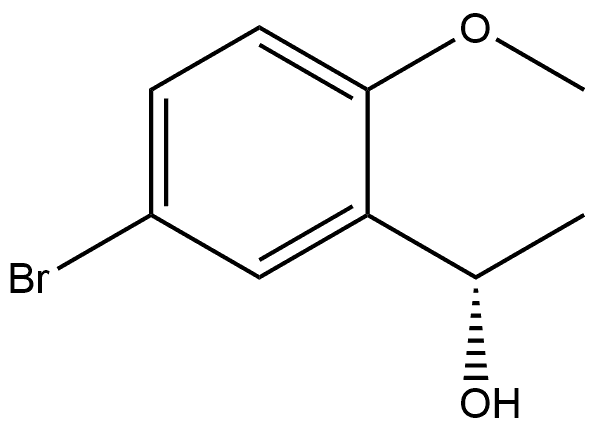 (S)-1-(5-溴-2-甲氧基苯基)乙烷-1-醇 结构式