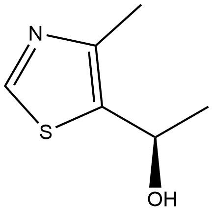 (R)-1-(4-METHYLTHIAZOL-5-YL)ETHANOL 结构式