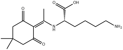 L-Lysine, N2-[1-(4,4-dimethyl-2,6-dioxocyclohexylidene)ethyl]- 结构式