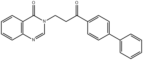 3-(3-([1,1''-Biphenyl]-4-yl)-2-oxopropyl)quinazolin-4(3H)-one 结构式