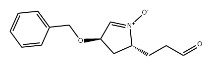 2H-Pyrrole-2-propanal, 3,4-dihydro-4-(phenylmethoxy)-, 1-oxide, (2R,4R)- 结构式