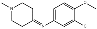 Benzenamine, 3-chloro-4-methoxy-N-(1-methyl-4-piperidinylidene)- 结构式