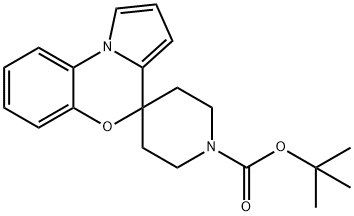 Spiro[piperidine-4,4'-[4H]pyrrolo[2,1-c][1,4]benzoxazine]-1-carboxylic acid, 1,1-dimethylethyl ester 结构式