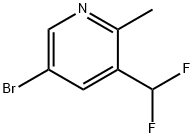 5-溴-3-(二氟甲基)-2-甲基吡啶 结构式