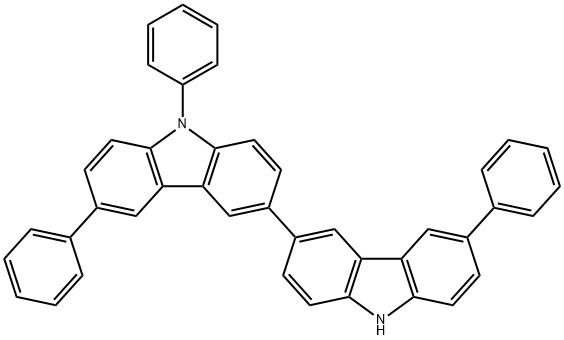 3'-bi-9H-carbazole,6,6',9-triphenyl- 结构式
