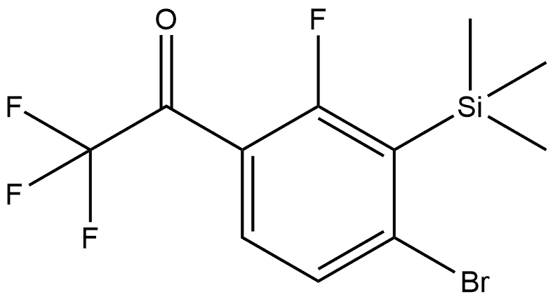 1-(4-BROMO-2-FLUORO-3-(TRIMETHYLSILYL)PHENYL)-2,2,2-TRIFL 结构式