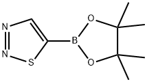 1,2,3-Thiadiazole, 5-(4,4,5,5-tetramethyl-1,3,2-dioxaborolan-2-yl)- 结构式