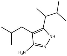 4-异丁基-3-(3-甲基丁烷-2-基)-1H-吡唑-5-胺 结构式