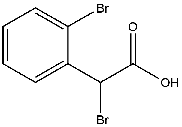 Benzeneacetic acid, a,2-dibromo- 结构式