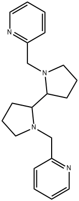 1,1'-Bis(pyridin-2-ylmethyl)-2,2'-bipyrrolidine 结构式