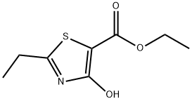 2-乙基-4-羟基噻唑-5-羧酸乙酯 结构式