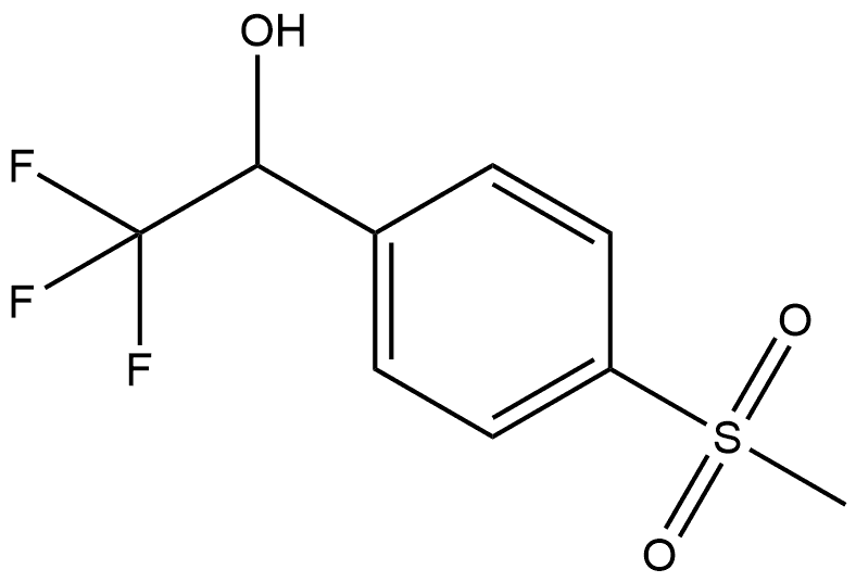 4-(Methylsulfonyl)-alpha-(trifluoromethyl)benzyl Alcohol 结构式