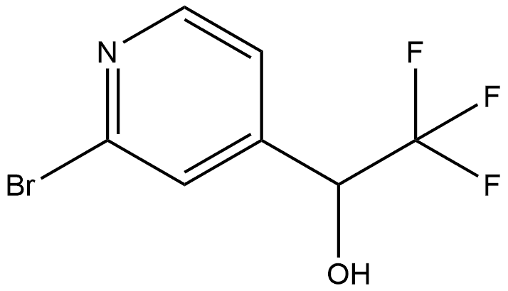 1-(2-Bromo-4-pyridyl)-2,2,2-trifluoroethanol 结构式