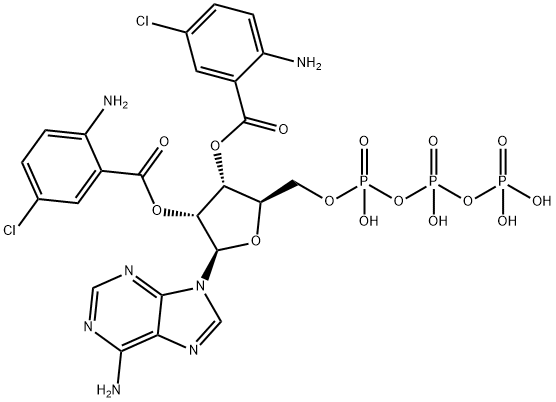 Bis-Cl-ANT-ATP 结构式