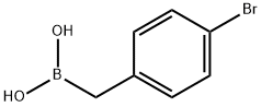 (4-溴苄基)硼酸 结构式