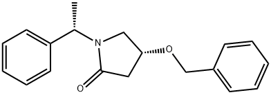 2-Pyrrolidinone, 1-[(1S)-1-phenylethyl]-4-(phenylmethoxy)-, (4R)- 结构式