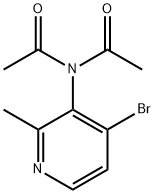Acetamide, N-acetyl-N-(4-bromo-2-methyl-3-pyridinyl)- 结构式