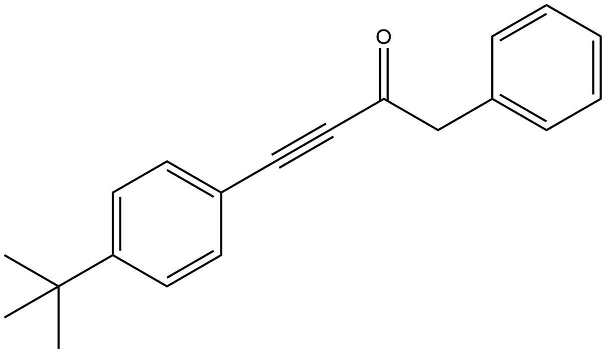 4-[4-(1,1-Dimethylethyl)phenyl]-1-phenyl-3-butyn-2-one 结构式