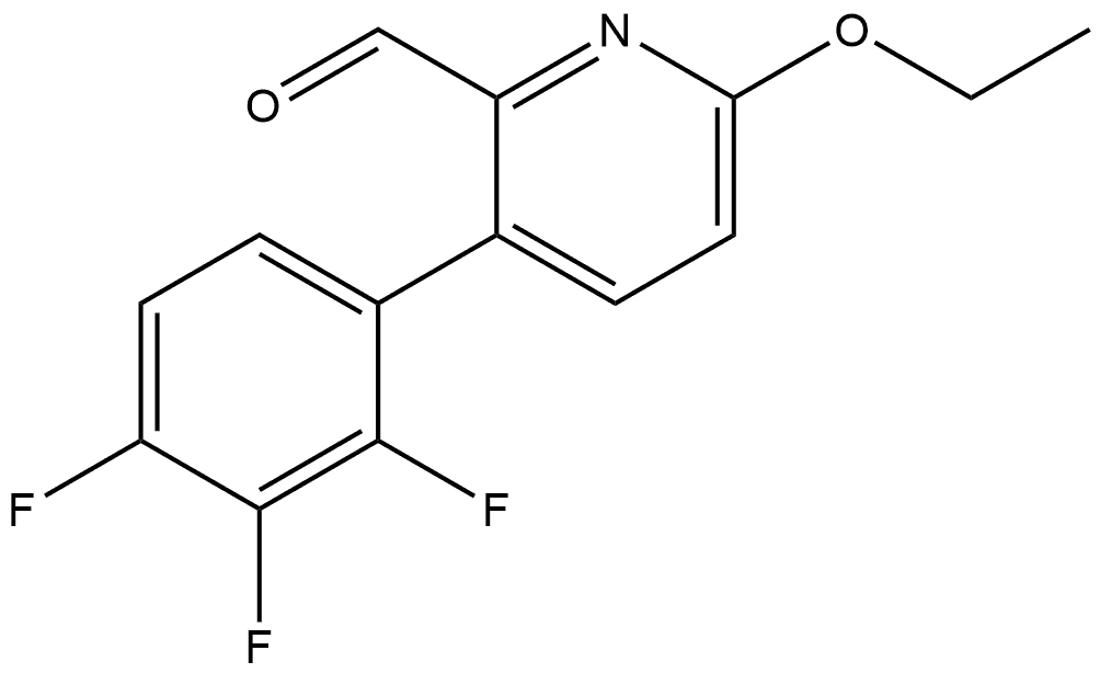 2-Pyridinecarboxaldehyde,6-ethoxy-3-(2,3,4-trifluorophenyl)- 结构式