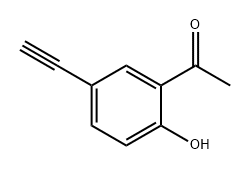 1-(5-乙炔基-2-羟基苯基)乙酮 结构式