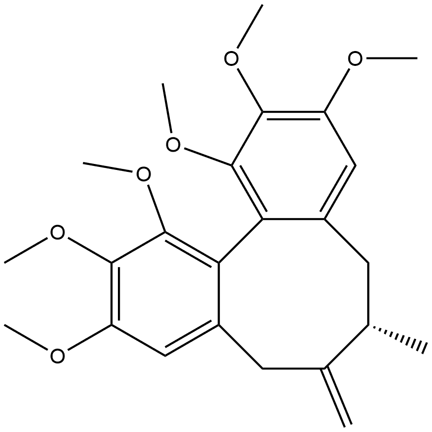7(18)-脱水五味子醇甲 结构式