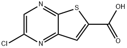 Thieno[2,3-b]pyrazine-6-carboxylic acid, 2-chloro- 结构式