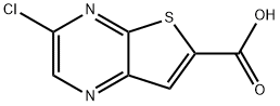 3-氯噻吩并[2,3-B]吡嗪-6-羧酸 结构式