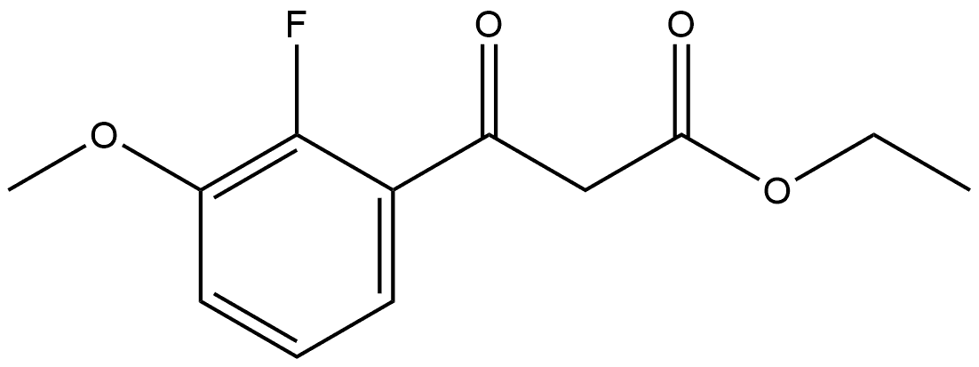 Benzenepropanoic acid, 2-fluoro-3-methoxy-β-oxo-, ethyl ester 结构式