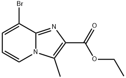 8-溴-3-甲基咪唑并[1,2-A]吡啶-2-羧酸乙酯 结构式