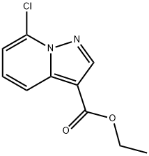 Pyrazolo[1,5-a]pyridine-3-carboxylic acid, 7-chloro-, ethyl ester 结构式