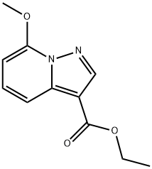 7-甲氧基吡唑并[1,5-A]吡啶-3-羧酸乙酯 结构式