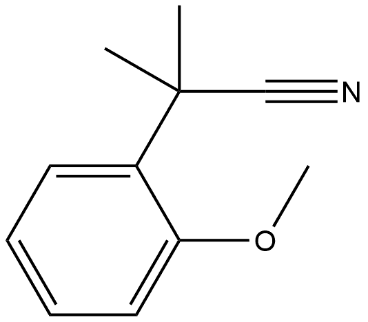 2-(2-甲氧基苯基)-2-甲基丙腈 结构式