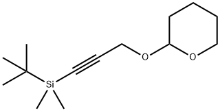 2H-Pyran, 2-[[3-[(1,1-dimethylethyl)dimethylsilyl]-2-propyn-1-yl]oxy]tetrahydro- 结构式