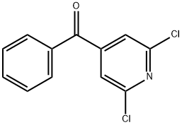 (2,6-二氯吡啶-4-基)(苯基)甲酮 结构式