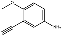 3-乙炔-4甲氧基苯胺 结构式