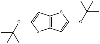 Thieno[3,2-b]thiophene, 2,5-bis(1,1-dimethylethoxy)- 结构式