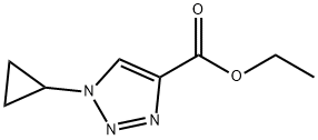 1-环丙基-1H-1,2,3-三唑-4-甲酸乙酯 结构式