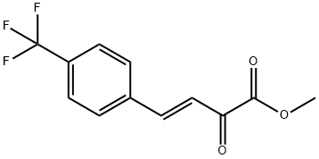 (E)-2-氧代-4-(4-(三氟甲基)苯基)丁-3-烯酸甲酯 结构式