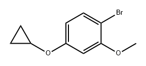 1-溴-4-(环丙氧基)-2-甲氧基苯 结构式