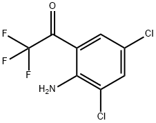 Ethanone, 1-(2-amino-3,5-dichlorophenyl)-2,2,2-trifluoro- 结构式