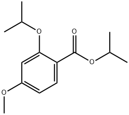 Benzoic acid, 4-methoxy-2-(1-methylethoxy)-, 1-methylethyl ester 结构式