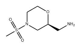 (S)-(4-(甲基磺酰基)吗啉-2-基)甲胺 结构式