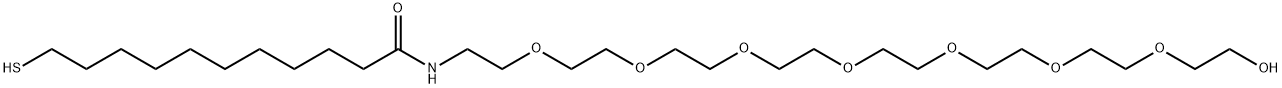 11-巯基十一烷酰胺-聚乙二醇 结构式