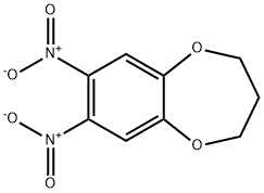 2H-1,5-Benzodioxepin, 3,4-dihydro-7,8-dinitro- 结构式