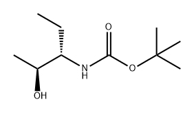 ((2S,3S)-2-羟基戊烷-3-基)氨基甲酸叔丁酯 结构式